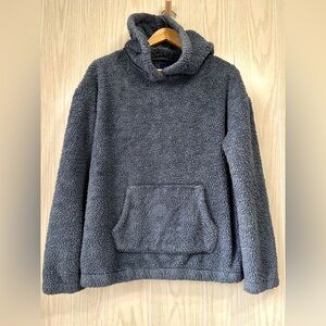 Aeropostale Sherpa blue soft pullover EUC size M